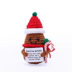 Christmas Handmade Doll Kawaii Crochet Positive Doll Christmas 2025 Gift Knitted Christma Animal