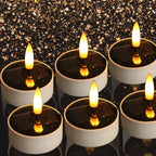 Rechargeable Solar Led Candle Light LED Candles with USB Charge,Flameless Decorative Wedding Christmas Rechargeable Tea Lights