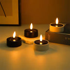 Rechargeable Solar Led Candle Light LED Candles with USB Charge,Flameless Decorative Wedding Christmas Rechargeable Tea Lights