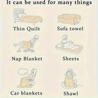 Soft & Delicate Blanket Large Plush Ribbed Throw Warm Cozy Anti-Static Sofa Blanket Lightweight Bed Blanket Multi-Functional